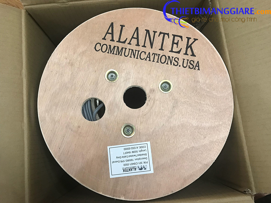 Cáp điều khiển Alantek 18 AWG 1 pair
