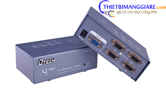 Bộ chia VGA 1 to 4 port DTech DT7254 -2