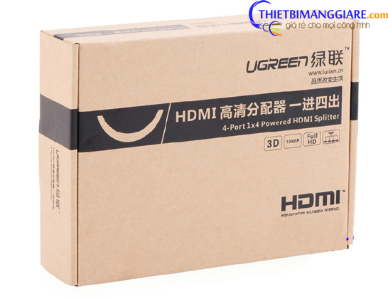 Bộ chia cổng HDMI 1 ra 4 cổng Ugreen 40202 -3