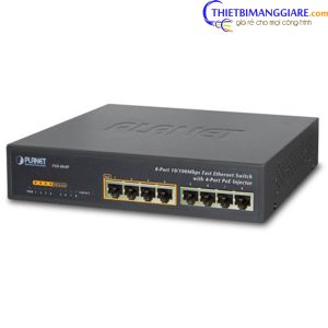 Switch PLANET 8-port 10/100Mbps with 4-port PoE FSD-804P