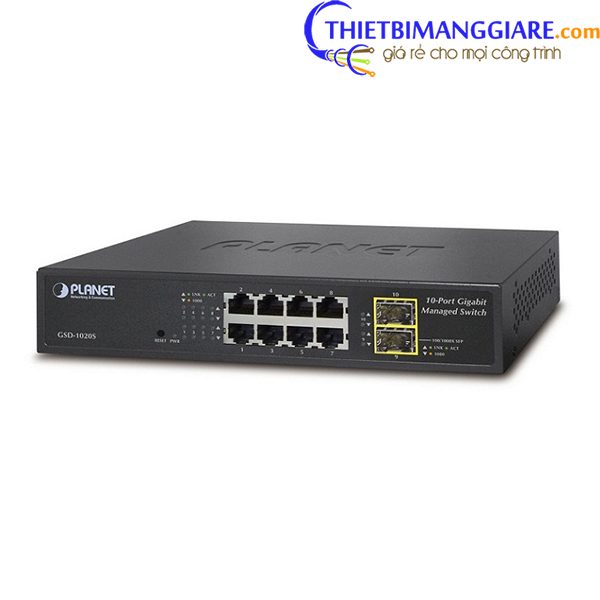 Switch chia mạng PLANET GSD-1002M 8port