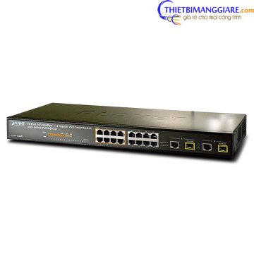 Switch chia mạng PLANET FGSW-1828PS 16port PoE