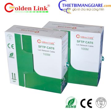 Cáp mạng Golden Link SFTP Cat6E Chống nhiễu-100m