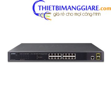 Switch chia mạng PLANET GS-4210-16T2S 16 port