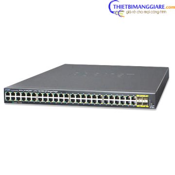 Switch chia mạng PLANET GS-4210-48T4S 48 Port BASE-T + 4 Port BASE-X