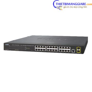 Switch PLANET GS-4210-24T2S 24 port + 2 port BASE-X SFP