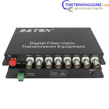 Bộ thu phát video quang BTON 8 cổng BT-HD8VF -T/R