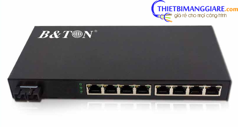 Switch PoE BTON 8 cổng Gigabit + 1 cổng UTP BT-6009 GE
