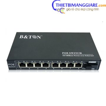 Switch PoE BTON BT-6108 FE-25A 8 port 10/100M + Fiber