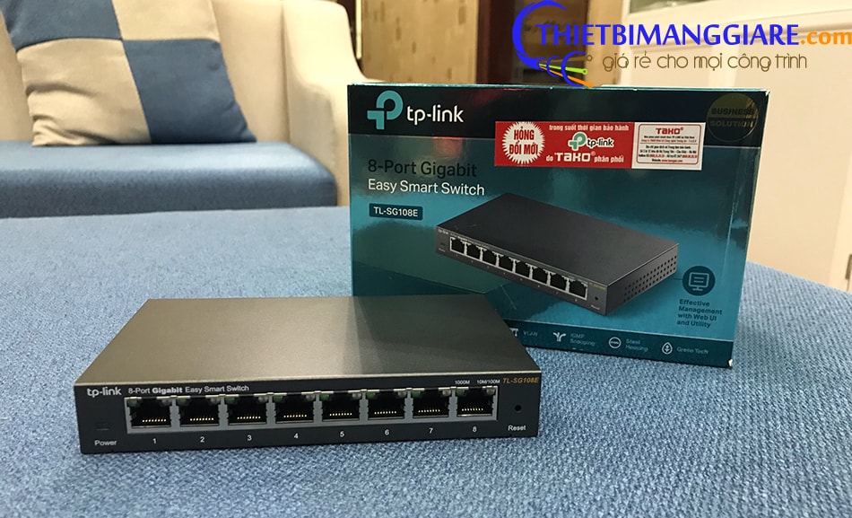 Switch chia mạng 8 cổng Gigabit TP-Link TL-SG108E