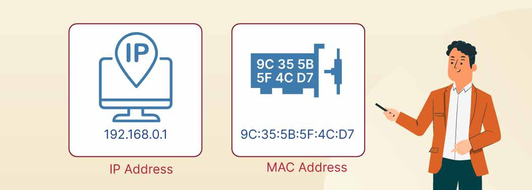 so sánh địa chỉ IP và MAC