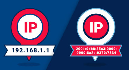 địa chỉ IPv4 với địa chỉ IPv6