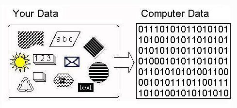 máy tính biểu diễn dữ liệu dưới dạng số nhị phân