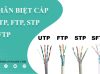 phân biệt các loại cáp UTP, S-UTP, FTP, STP và SFTP