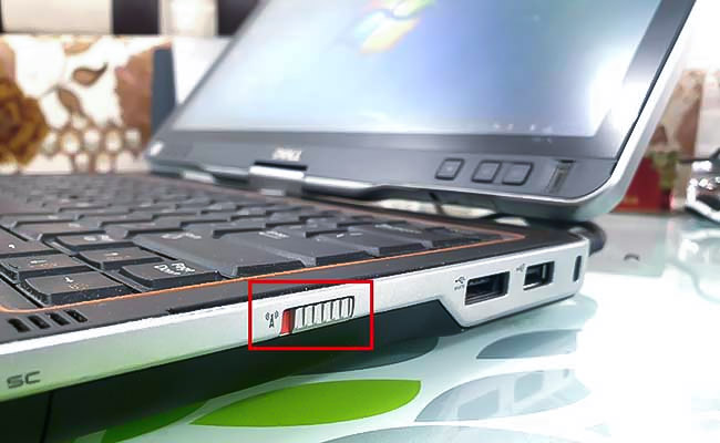 hình ảnh nút bật wifi trên laptop
