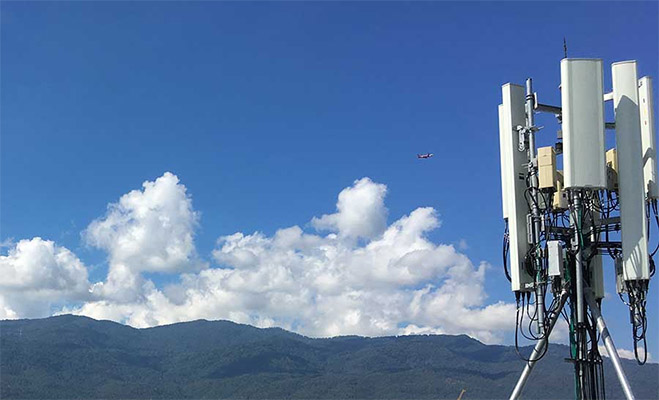 hình ảnh trạm phát sóng LTE sử dụng nhiều Ăng Ten để dùng MIMO