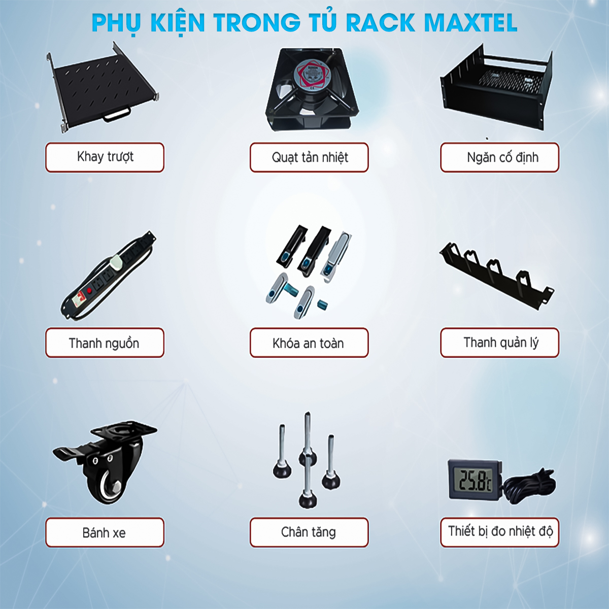 PHỤ KIỆN TỦ RACK MAXTEL