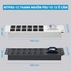 Các kích thước của thanh nguồn PDU Maxtel 12 ổ 3 chấu